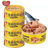 韩国进口东远金枪鱼罐头原味150g 寿司金枪鱼 即食